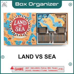 Land vs Sea Board Game Box Organizer Insert