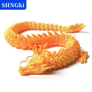 SHNGki 3D In Trung Quốc Rồng Đầy Đủ Cơ Thể Khớp Di Chuyển Nhà Trang Trí Nội Thất Trang Trí Trang Trí Đáng Giá Thu Thập Đồ Chơi Sáng Tạo