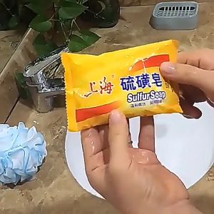 Sabun Sulfur Sabun Aloe Vera Kawalan Minyak Lelaki dan Wanita Cuci Muka Bersih Basuh Tangan Sabun 硫磺皂 芦荟皂