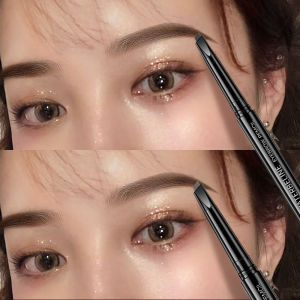 [Charming women] 5 Colors Double Head Eyebrow Pencil Waterproof Long Lasting Sweat Proof Natural Brow Shaping Drawing Easy Coloring Makeup