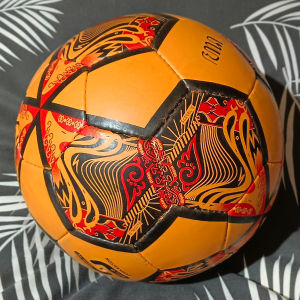 Bola Sepak Bahan Kulit Sintetis Handmade Size 5 SPE Turmeric