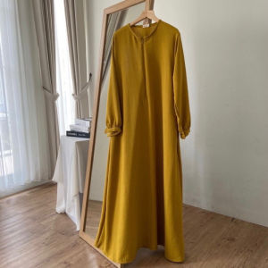 Gamis Abaya Remaja Polos Elvina Dress Gamis Wanita Terbaru Baju Wanita Muslim