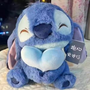 30CM Stitch Hug Scrump Anime Figure Dolls Lilo&Stitch Cartoon Toys Childrens Appease Pillows Sofa Decoration Gifts for Friends