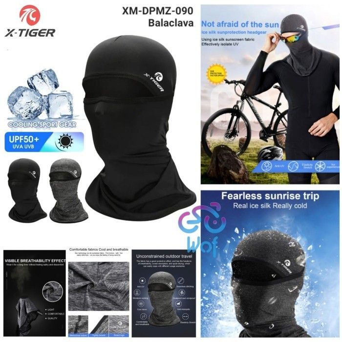 X-TIGER XM-DPMZ-090 Face Mask Balaclava Masker Wajah Sepeda Motor