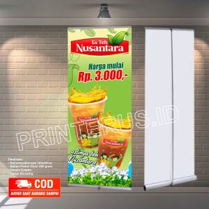 Y X BANNER 60X160CM TEH NUSANTARA DEPAN OUTLET MURAH