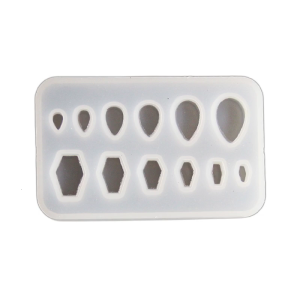 Easy to Clean Silicone Ear Expander Mold Reusable Silicone Mold For Making Unique Teardrop and Coffin Ear Decorations