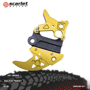Cover Disc KLX Penutup Cakram Tutup Disk Disc Brake Belakang CNC SCARLET KLX 150