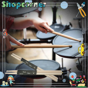 Satu Pasang Stick Drum Kayu 5a /7a Stik Drum Aksesori Tip Oval Kayu Original Drumstick