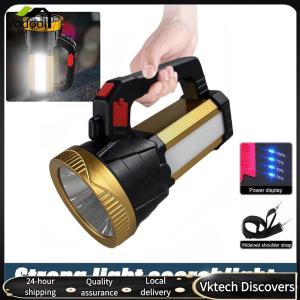 【Vodool】Waterproof Handheld Flashlight & Side Light Portable Work Light Camping Searchlight for Outdoor Emergency Camping Hiking