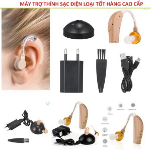Máy Trợ Thính JZ-1088F2 Không Dây Có Sạc Cho Người Già Điếc Nặng có chỉnh âm lượng Tai Nghe Trợ Thính