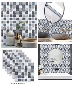 Mosaic Sticker Waterproof Wall Sticker Self-adhesive   Bathroom Kitchen sticker tiles