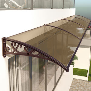 Extra Thick Aluminum Alloy Rain Shelter for Home Use Rainproof Board Eaves Rain Cover Outdoor Door Balcony Window Sunshade and Rain Shelter