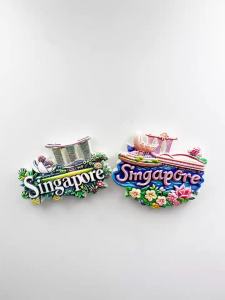 [ Rigid resin ] Singapore Garden Refrigerator Magnet Travel Souvenir Summer New Gift 3D Simple Home Decoration