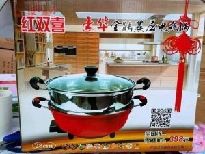 WE 3194 = 红双喜电热锅 DHS Electric Hot Pot ☞ 28cm