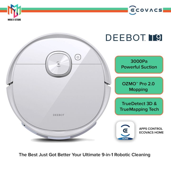 Ecovacs Deebot T9 Robot Vacuum Cleaner Carpet Detection UltraHigh