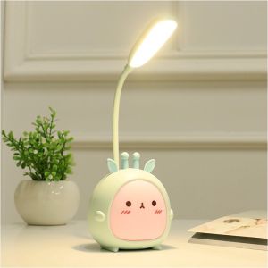 Cute Cartoon Table Lamp Desk Lamp Night Light Lamp Flexible USB Recharge LED Table Night Eye Protection For Bedroom