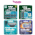 Lưỡi Dao Cạo Râu GILLETTE [HCM] Vector (2 Lưỡi - 4 lưỡi) Lưỡi cao râu Fusion 5 Proglide (5 Lưỡi)  Mach3 (3 Lưỡi) - Valadin. 