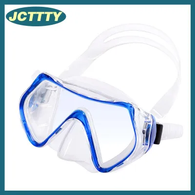 JCTTTY Bơi Kính Tempered Glass người lớn nước thiết bị thể thao lặn Scuba lặn mặt nạ trong suốt Kính khung lớn