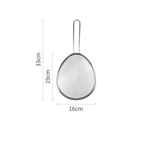 Fry Filter Skimmer Spoon Fine Mesh Sieve Large Strainer Metal Colander Basket Fine Mesh Stainless Steel Strainer