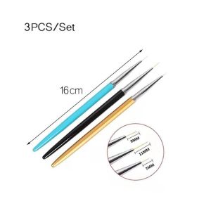 6Pcs/Set Brush Liner Drawing Nail Art Untuk Menggambar Nail Art Aksesories / Kuas Kuku Nail Art