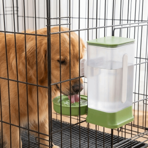 PETPARADIS Large Capacity Dog Water Dispenser Leak-Proof Automatic Cat Food Bowl Anti-siphon Adjustable Pet Drinking Bowl Travel