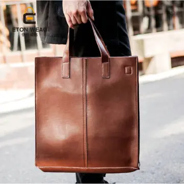 Leather Tote Bag Men Best Price in Singapore Sep 2024 Lazada