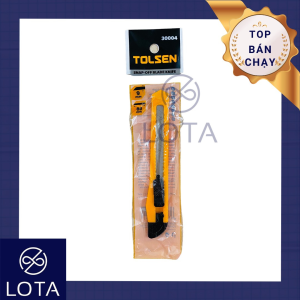 DAO RỌC GIẤY CỠ NHỎ CAO CẤP TOLSEN 30004 dụng cụ cắt thùng carton dao cắt giấy siêu sắc bén đồ nghề tháo gỡ băng keo đóng thùng dao rạch giấy bền đẹp giá rẻ LOTA SHOP