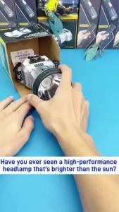 lampu suluh kepala headlamp rechargeable waterproof led headlight lampu kepala