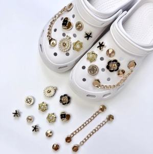 13Pcs/Set Creative Crocs Charms Shoe Accessories Detachable Shoe Chains Buckles Decoration for Crocs