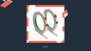 Conductive Adhesive Copper Tape 2 Pcs Conductives Copper Foil Tape Adhesive Copper Tape with Single-Sided for Guitar Stained Glass Crafts Electrical Repairs