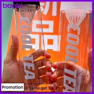 banbi ขวดน้ำชาชงเย็นถ้วยกรองน้ำแบบพกพาสำหรับเล่นกีฬานอกสถานที่ถ้วยดื่มน้ำผลไม้นมชาผลไม้ของขวัญใสสำหรับบ้าน