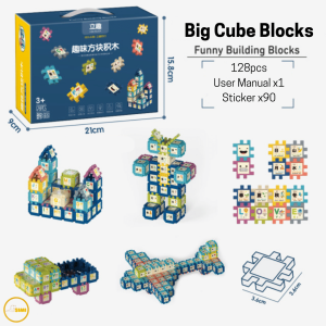 SIMI DIY Funny Building Block Toy Education Cube Puzzle for Children Early Learning Mainan Budak Lego Kanak
