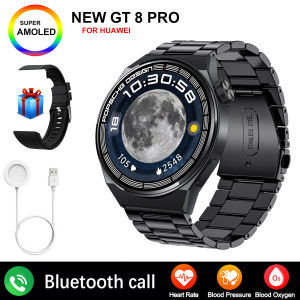 NEW NFC SmartWatch Men GT8 HD Large Screen Heart rate Bluetooth Call Luxury Smartwatch GPS IP68 Waterproof Smartwatch For Huawei