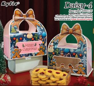 Dus Box Toples Natal utk toples 500gr Kue kering Christmas Gift Cookies