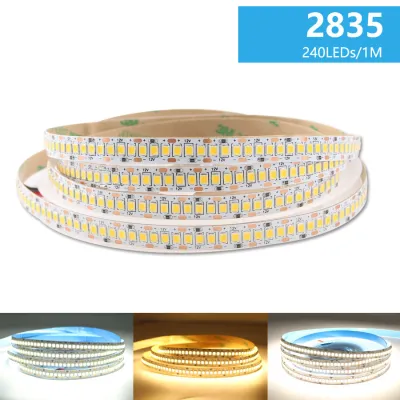 DC 12V 24V 2835 LED Strip 5m Tape Light Ribbon 120/240/480LEDS/m White / Warm White