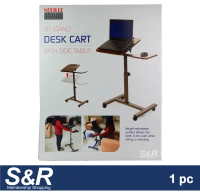Seville Classics Sit-Stand Desk Cart 1pc