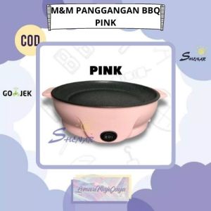 M&M PANGGANGAN BBQ (BULAT) / Panci Goreng Elektrik / Panci BBQ / Panci Panggang Elektrik Grill / Panci Elektrik PANCI LISTRIK / KOREAN PAN / GRILL PAN / ALL U CAN EAT SHENAR - LEMARIMAJUJAYA