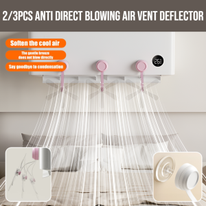 Wallmounted air conditioning windproof sparing fan 2/3pcs Anti Direct Blowing Adjustable Angles Deflector Air Conditioning Outlets Baffle Household Office Hanging Baffle