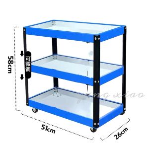 AI Home💕รถเข็นเครื่องมือช่าง แบบมีล้อเลื่อน รถเข็นอเนอประสงค์ รับน้ำหนักได้เยอะ พื้นที่กว้างขึ้น ใช้งานสะดวกสบาย