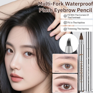 Multi-Fork Waterproof Plush Eyebrow Pencil Ultra-Fine Water Eyebrow Pencil Eyebrow And Eyeliner Dual Pencil