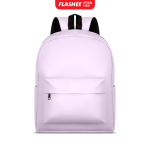 Flashee Tas Ransel  Kulit Basic Leather Backpack Tas Sekolah Tas Backpack Sekolah Muat Laptop