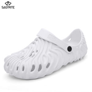 SAGYRITE Sandals for Men Large Size Hole Shoes Soft Sole Sandals Beach Sandals for Men