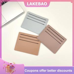 【LAKEBAO】 1PC Chủ Thẻ Mỏng Ngân Hàng Thẻ Tín Dụng ID Thẻ Đồng Xu Pouch Trường Hợp Túi Ví Tổ Chức Phụ Nữ Người Đàn Ông Mỏng Kinh Doanh Thẻ Ví