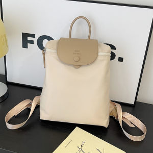 FE Backpack French Style Longchamps Bag Classic Nylon Schoolbag Waterproof Folding Casual and Lightweight Trendy Backpack