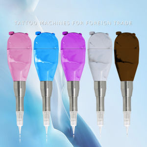 【Available】Newest Wireless Eyebrow Tattoo Machine Kit(with 5PCS 1R Cartridge Needle) Permanent Makeup Micor Shading Eyebrow Liner Lip Tattoo Pen Set Supplies