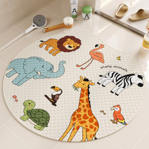 Bathroom Anti Slip Mat Cartoon PVC Children Shower Non Fall Suction Cup Floor Mat Tikar Bilik Air