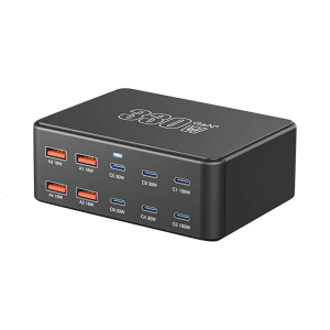 Dense 330W อุปกรณ์พอร์ต USB หลายพอร์ตเทคโนโลยีชาร์จเร็วศูนย์ชาร์จสำหรับใช้ในบ้านสำนักงาน