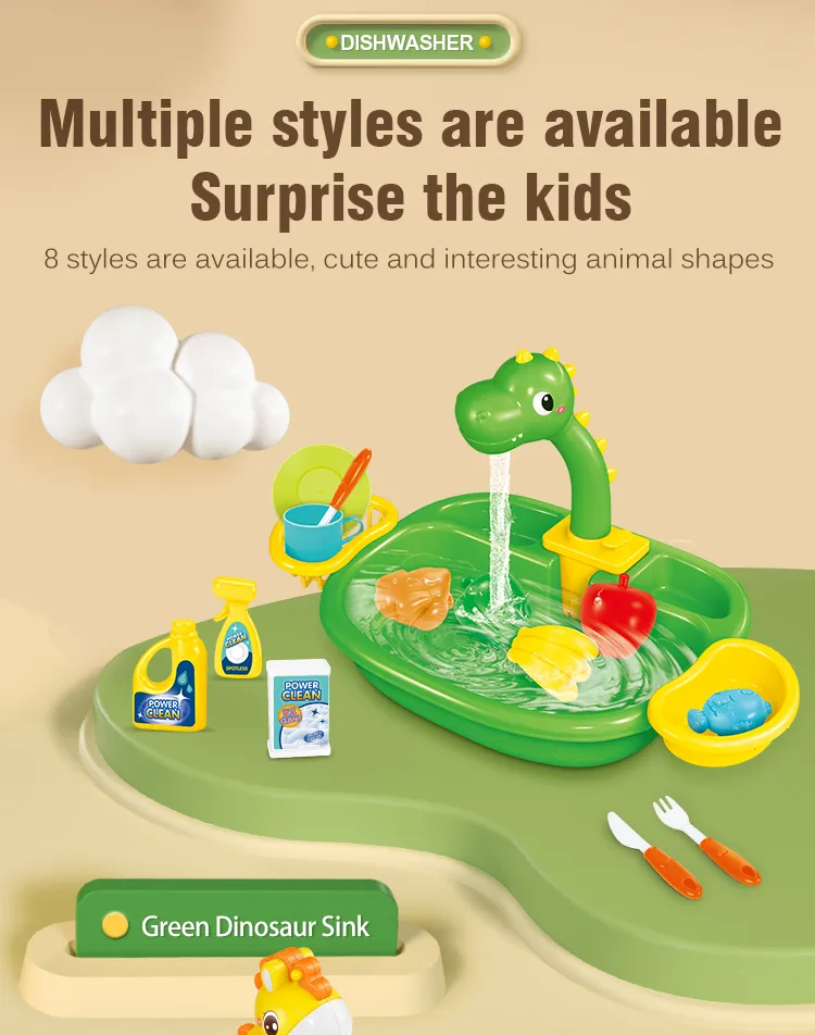 Local COD 】Kelaton Kids Kitchen Sink Toys Simulation Electric