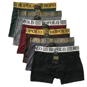 ROPOLO isi 6 Pcs Celana Dalam Boxer Segi Empat Pria Laki Laki Jumbo Lembut Premium Ukuran M L XL XXL