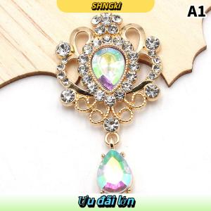 SHNGki 32x60 mét cho vá Rhinestone nút tóc manualidades phụ kiện DIY phẳng trở lại Trâm trang sức phụ kiện